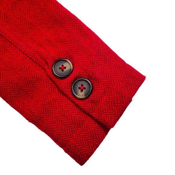 Old Navy - Vintage - Women's Red Pea Coat - XS - Picture 7 of 12